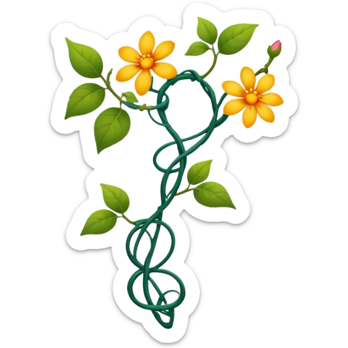 Generate an emoji that symbolizes a 'Symphony of Clarity and Elegance.' The emoji should reflect the transformation of complexity into simplicity, like a puzzle piece fitting perfectly, or a flower blooming from a tangled vine, symbolizing problem-solving and beauty. sticker