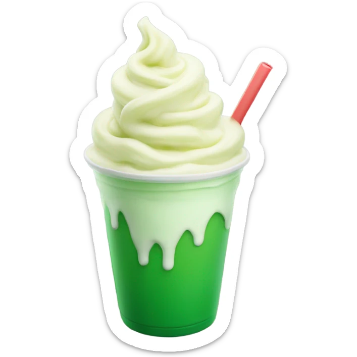 Shamrock shake sticker