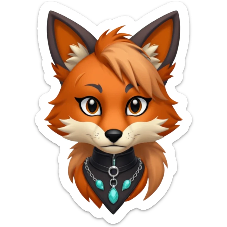 Edgy anthro furry by Falvie, LiLaiRa, AngieWolf sticker