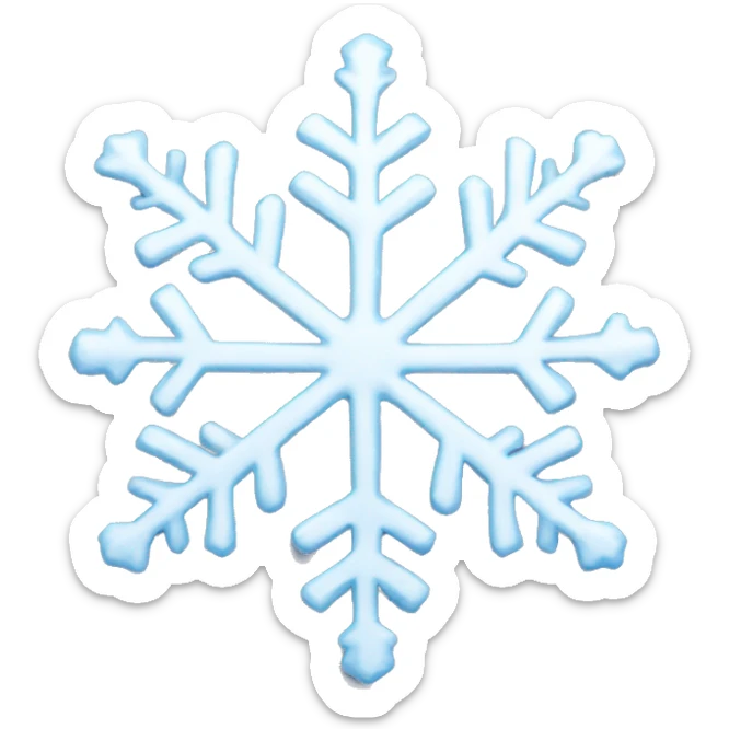 Snowflake sticker