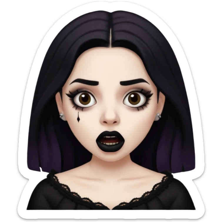 Mexican goth girl can’t sleep and yells about new suicideboy album
 sticker