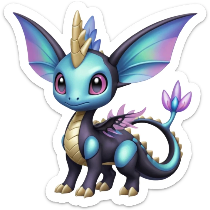 Meloetta-Cresselia-Palkia-Spyro-Toothless-Stitch-Pokémon-Fakémon-creature-hybrid sticker