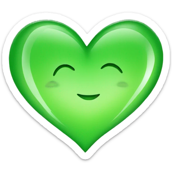 green heart sticker