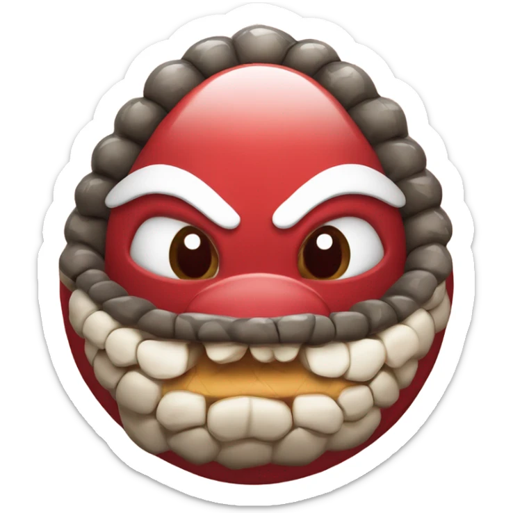 EMOJI DE DECORACIÓN DE AÑO NUEVO CHINO DEL AÑO DE LA SEPIENTE CON SERPIENTE ROJA Y 2025 ABAJO, EL EMOJI ES TODO ROJO CON BLANCO Y MUY LINDO sticker