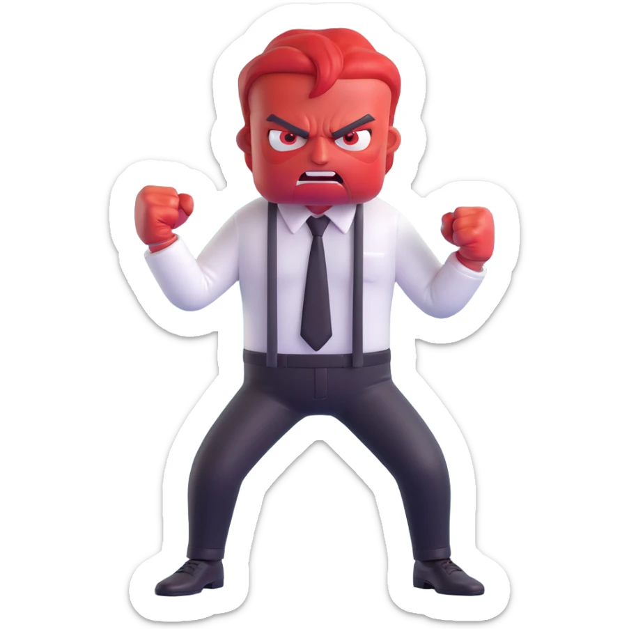 Anger character from Inside Out movie sticker