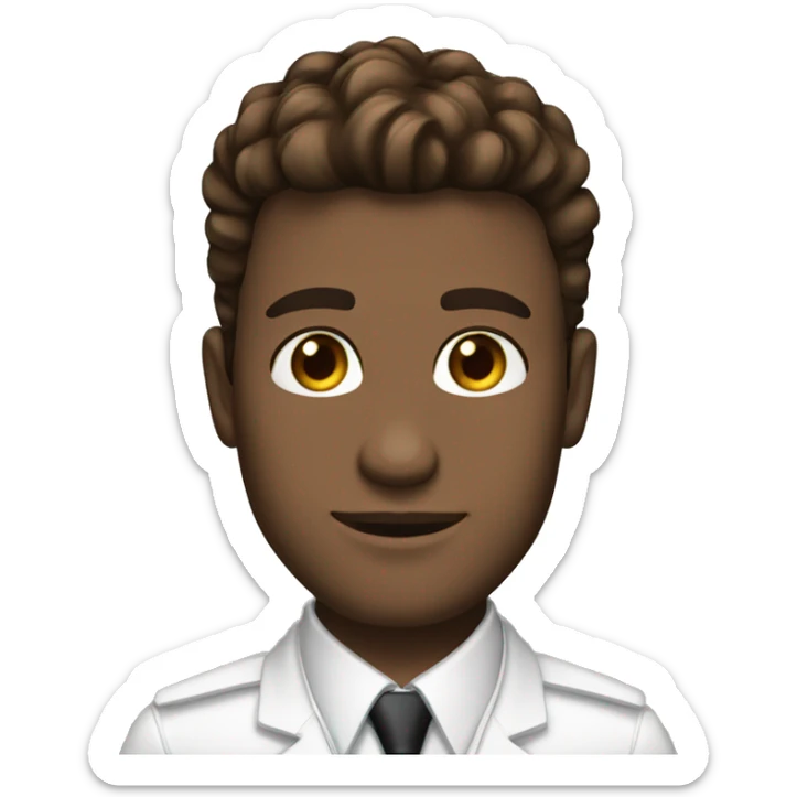 Man with black suit gold chain brown hair hazel green eyes white skin  sticker