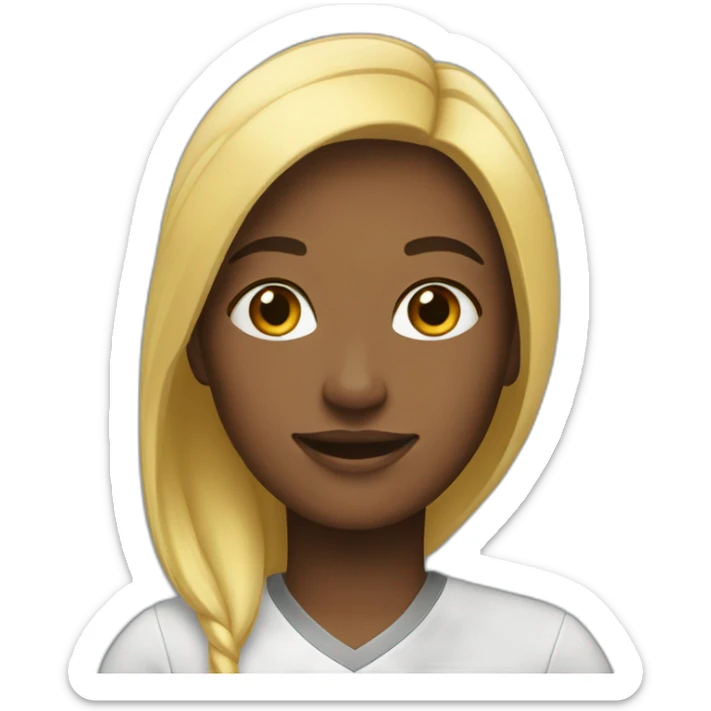 Friendly team woman sticker