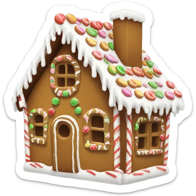 gingerbread house sticker