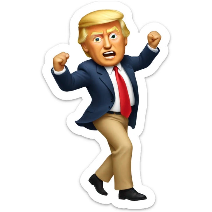 Trump dancing  sticker