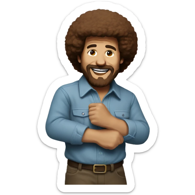 bob ross sticker