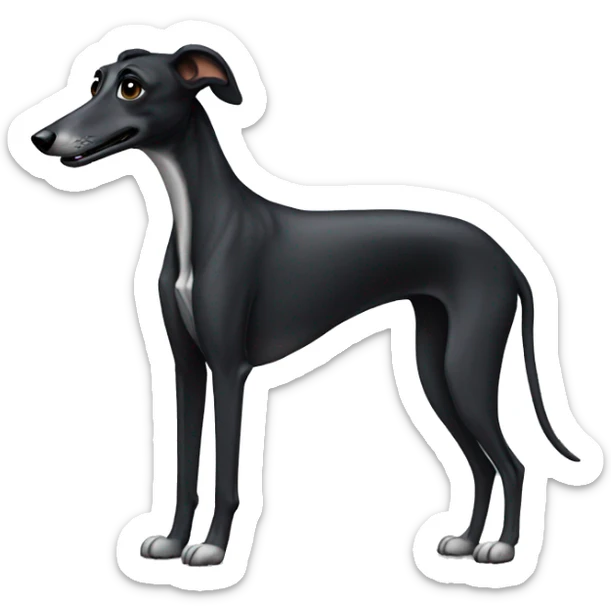 Black Greyhound sticker