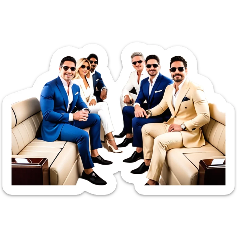 Speakers: Grant Cardone, Tai Lopez, Josh Madrid, Alex Hormozi, Iman Gadzhi, Daniel G, Branden Condy, Patrick Bet-David, Dan Henry, Luke Belmar, Shelby Sapp, Leila Hormozi, Tefi Valenzuela, business, influencers, friends, rich millionaire success lifestyle, private jet , supercars, success, sales sticker