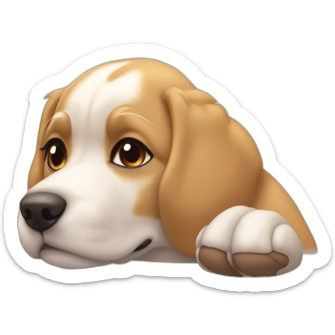 Perrito amoroso diciendo te quiero infinito Wonder Diosa  sticker