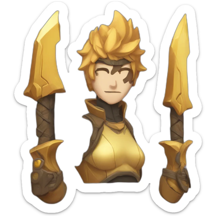 create an emoji in the style of Fazu Battlecaster on Twitch sticker