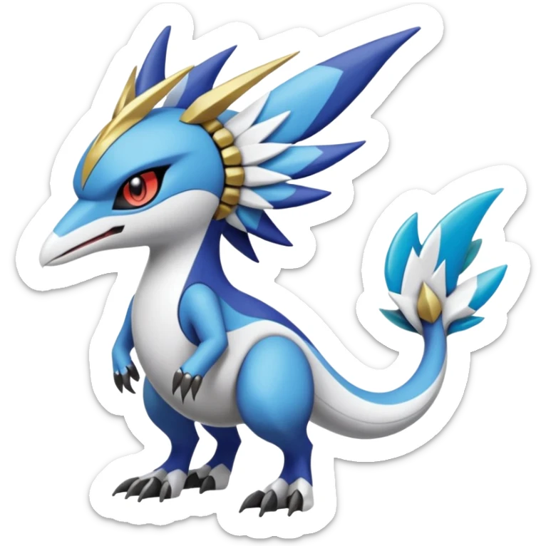 Meloetta-Latias-Nargacuga-Latios-Wargreymon-Protogen-Pokémon-Digimon-Fakémon-fusion-hybrid-creature sticker