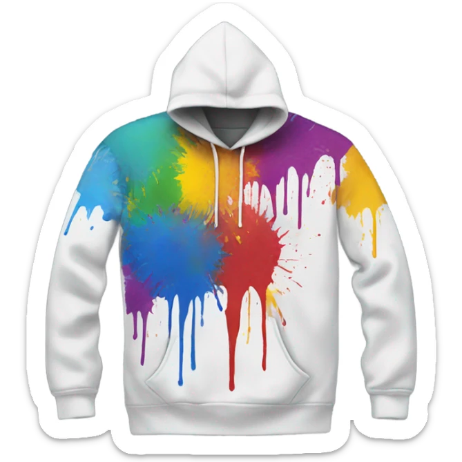 Paint hoodie sticker