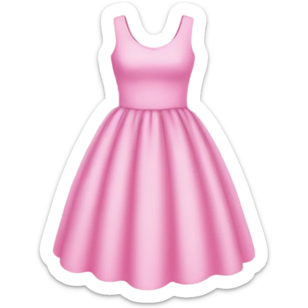 Pink dress sticker