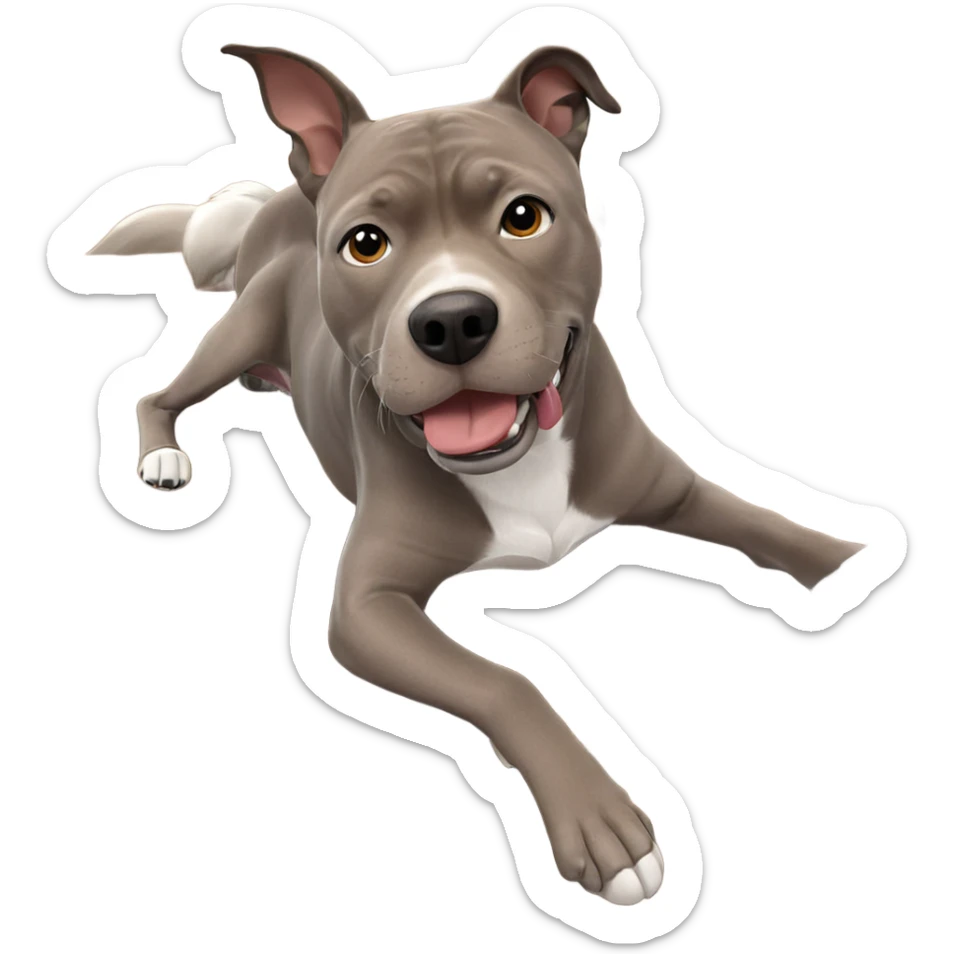 dog relaxing on couch indoors sticker