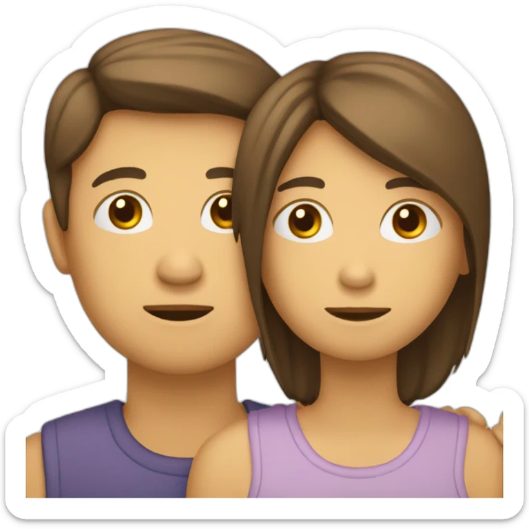 une personne sur le dos d'une autre personne qui est en train de crier sticker