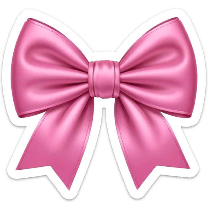 Pink bow sticker