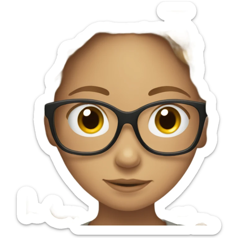 Tan girl with glasses and locs hugging a white girl with brown wavy hair sticker