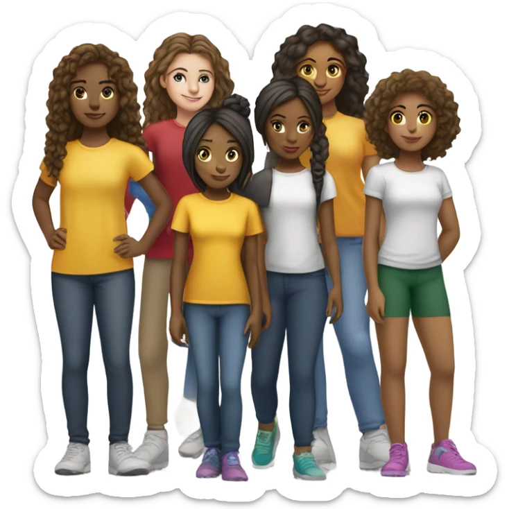 Girls powerr sticker