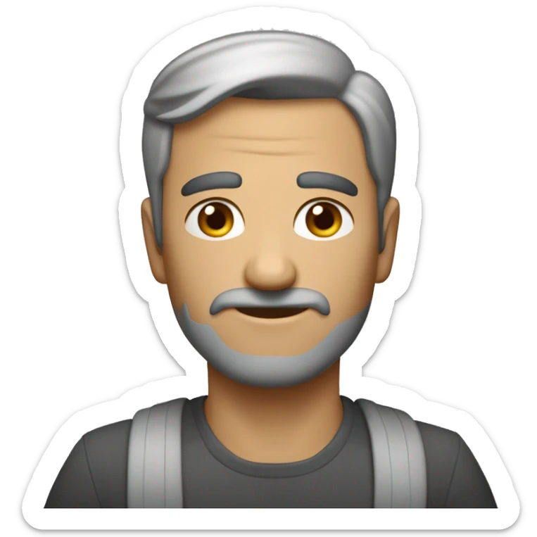 kare bıyıklı ve taranmış saçlı erkek ve beyaz tenli bir ikinci dünya savaş subayı  sticker