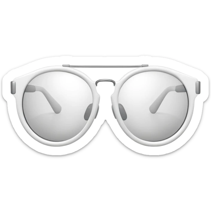 White sunglasses emoji sticker