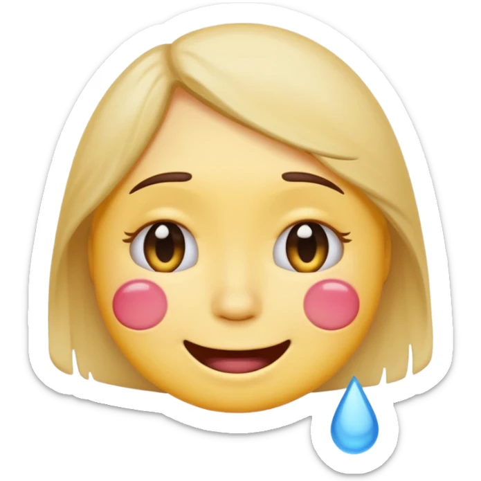 sad emoji with bruise under eye
no i would like skmilar to smiling face holding up tears sticker