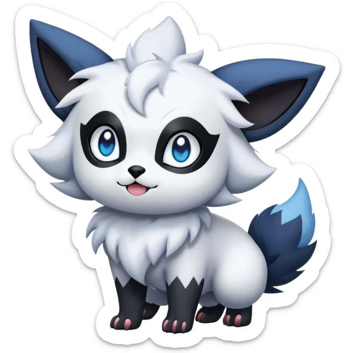 Cool Cute Kawaii Absol-Zorua-Umbreon-Pokemon-hybrid-animal Full Body  sticker