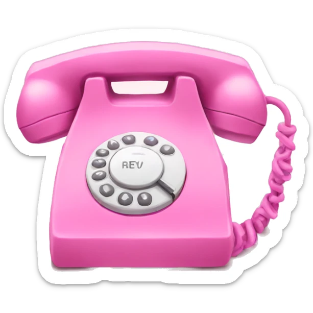 Pink phone  sticker