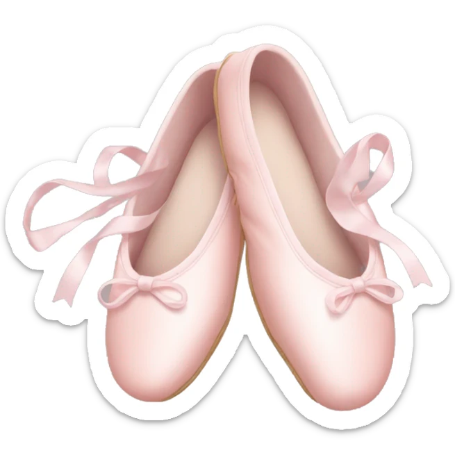 Pale pink ballet shoes sticker