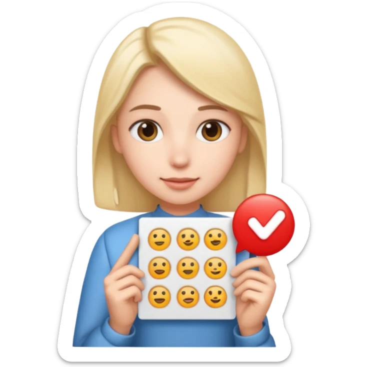 simple emojis a personas 1. "I want my wishlist...!”, -well connected, likes detail, and difference
Convinced over time and well read
 sticker
