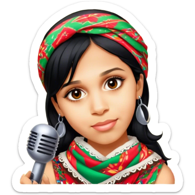 Colorful Singer sticker