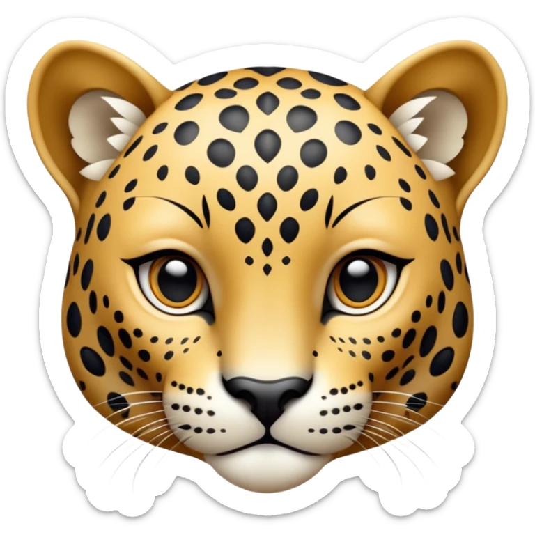 cinematic-noble-baby jaguar-portrait-emoji,-poised-and-elegant,-with-a-sleek,-muscular-build-adorned-with-striking-rosette-patterns-and-intense,-focused-eyes,-simplified-yet-sharp-and-sophisticated-features,-highly-detailed,-glowing-with-a-soft, sticker