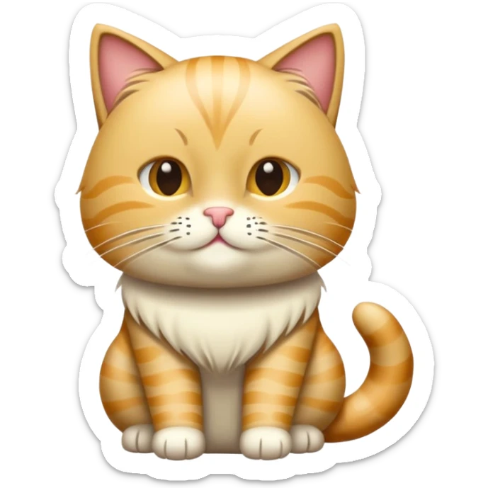 Me puedes dar un gato con una peluca despeinada rubia sticker