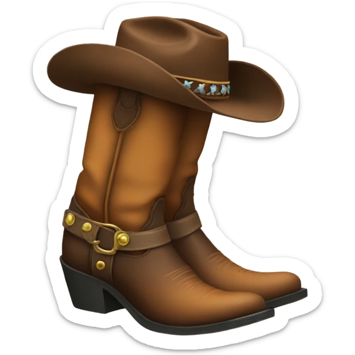 Cowgirl boots sticker