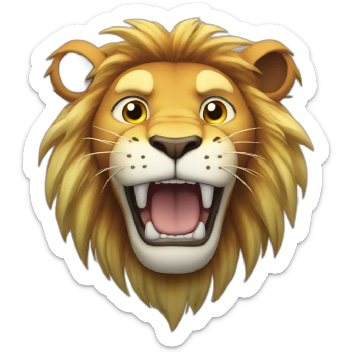 Luffy lion sticker