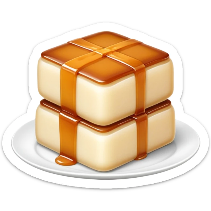 Chinese rice cake (Nian Gao), sweet and sticky traditional dessert sticker