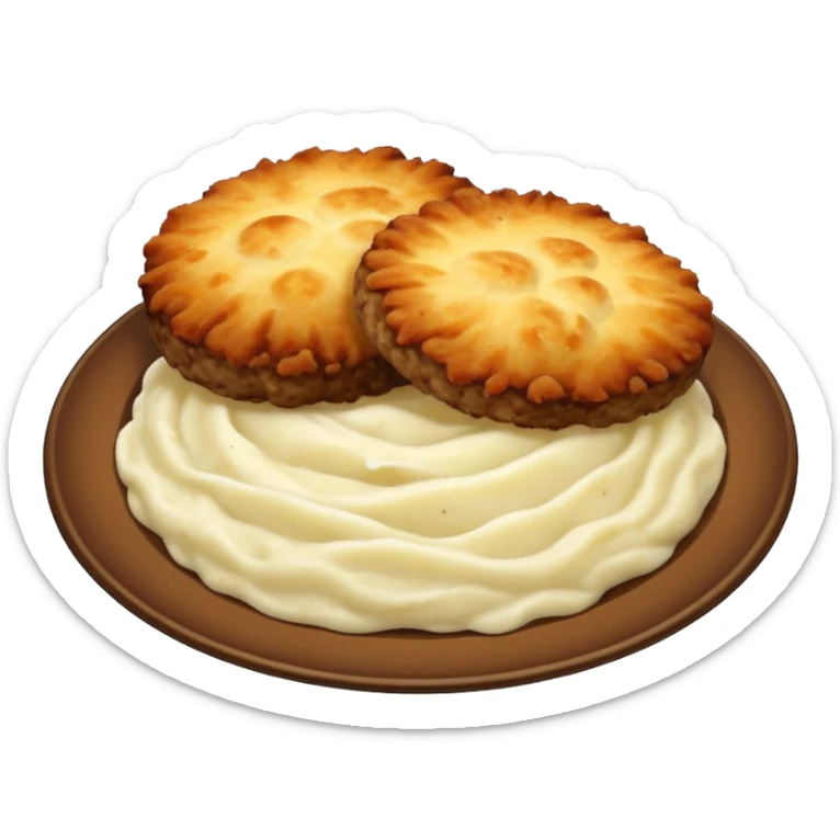 Cutlets with mashed potatoes  sticker