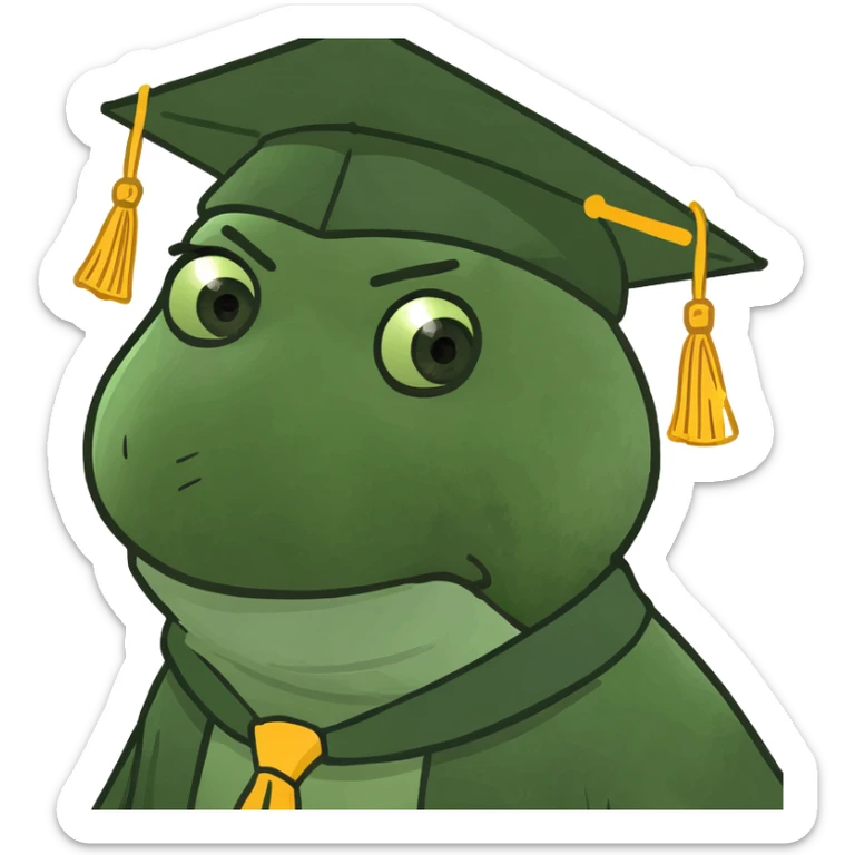A graduated student of pedagogical college after 10 years sticker