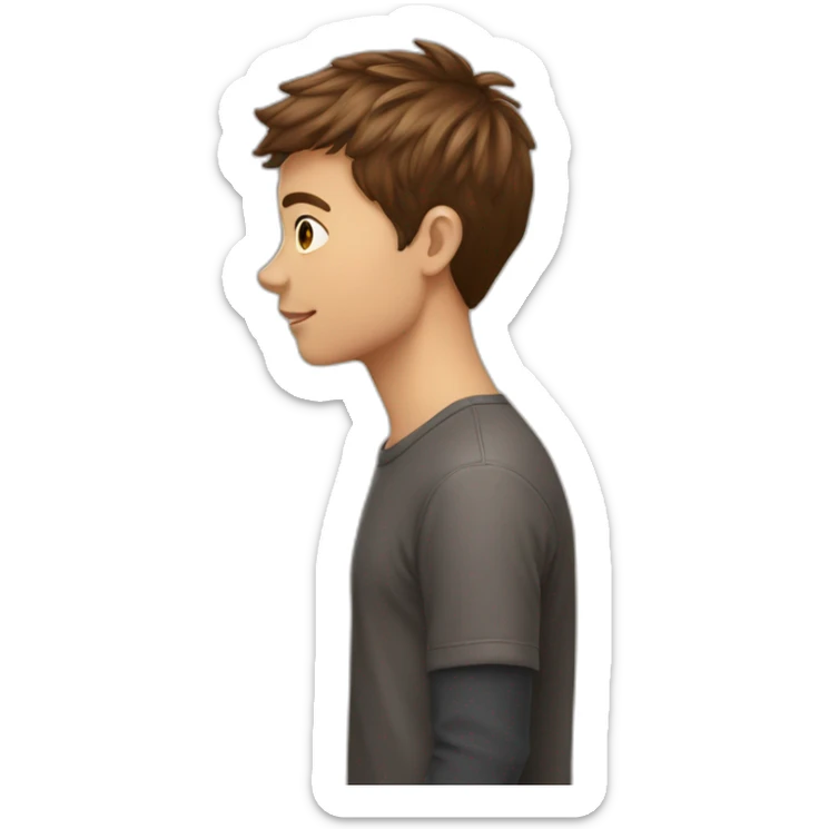 boy-brown-hairkissgirl-brown-hair sticker