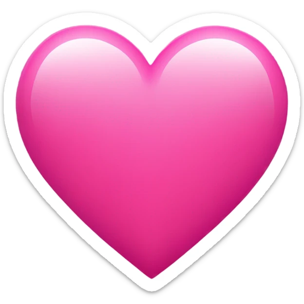 pink heart sticker