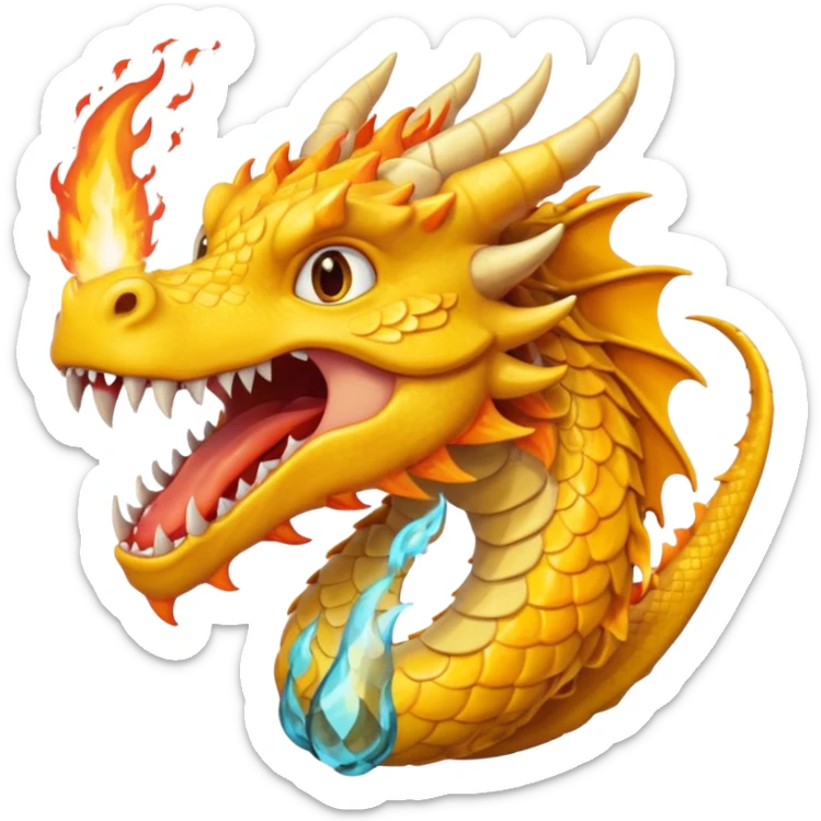 Slick dragon mixed cananoli dragon =yellow color:col <biner fire birsting mouth /ring tips Z sticker