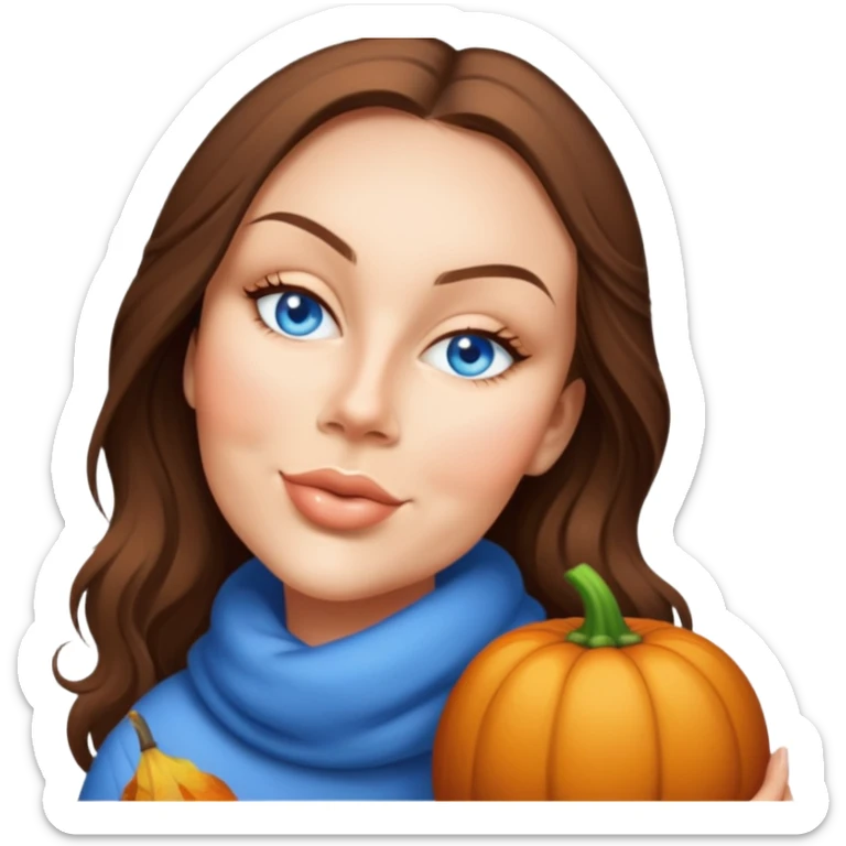 Cozy autumn girl  sticker