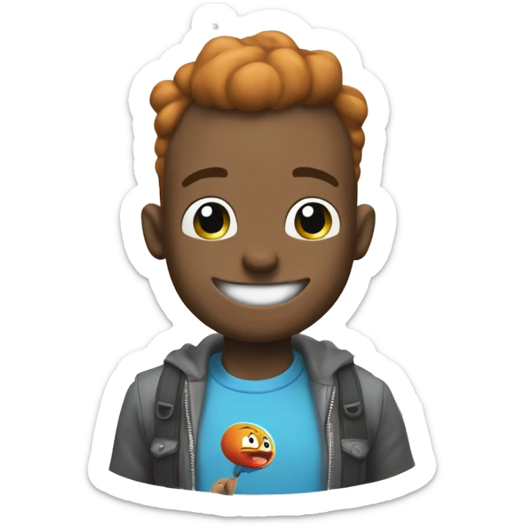 El personaje e Gumball de la serie: "the awesome world of gumball"  sticker