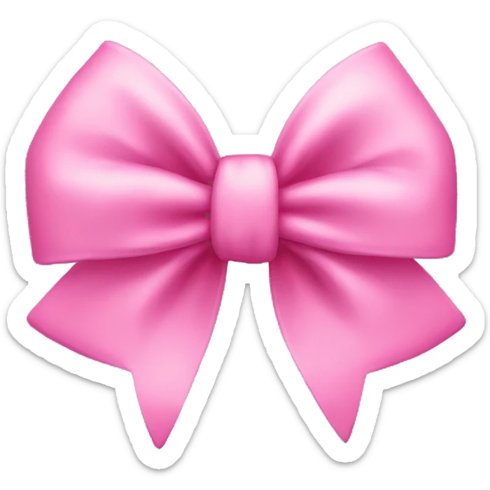pink bow sticker