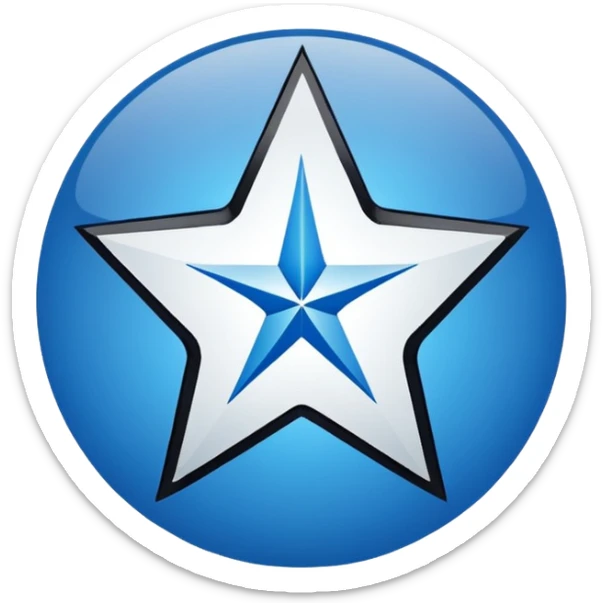 a logo of a club called wish fc blue and white and black sticker