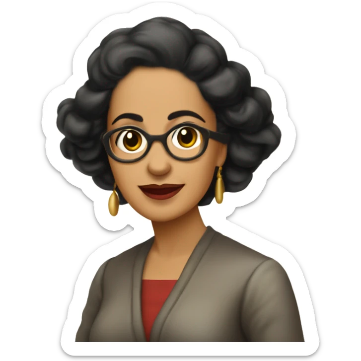 Lola Rodríguez de Tió was the first Puerto Rican-born woman poet to establish herself a reputation as a great poet throughout all of Latin America sticker