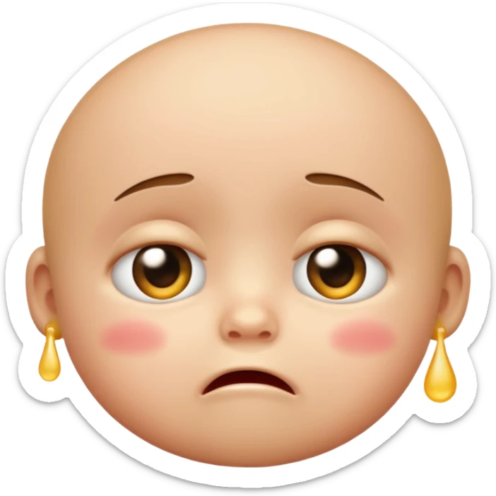 Please make an iPhone version of the baby emoticon that hurts because of the fever sticker